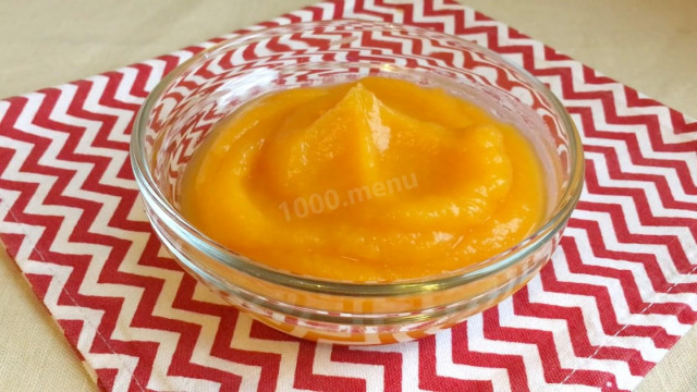 Baked pumpkin puree for winter