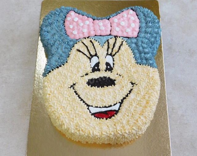 Minnie Mouse cake for girls