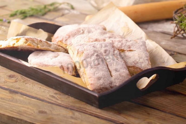 Italian ciabatta with yeast