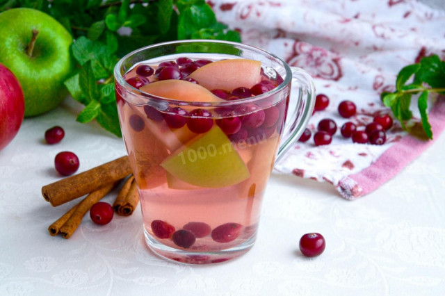 Compote of fresh fruits and berries