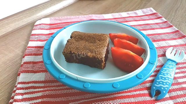 Delicate liver souffle with cream