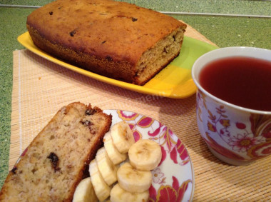 Bread on bananas