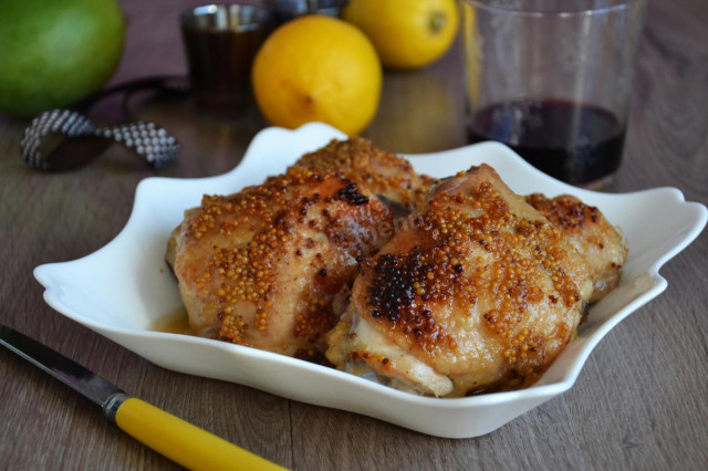 Chicken thighs with brown sugar and lemon