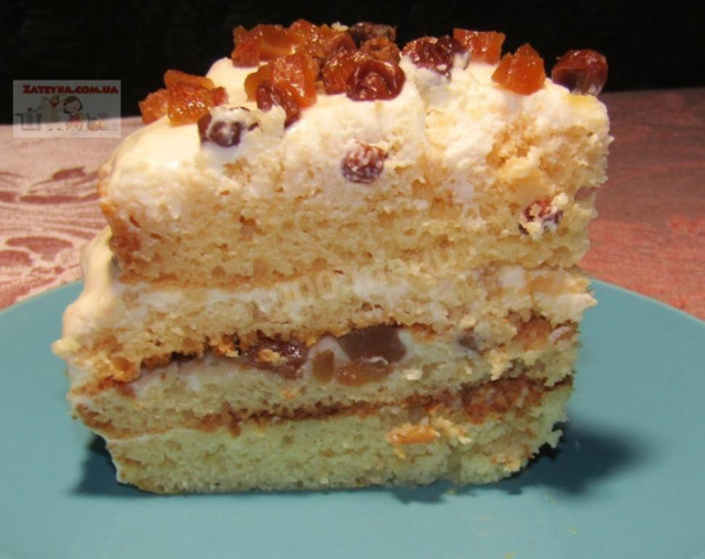 Honey cake on kefir
