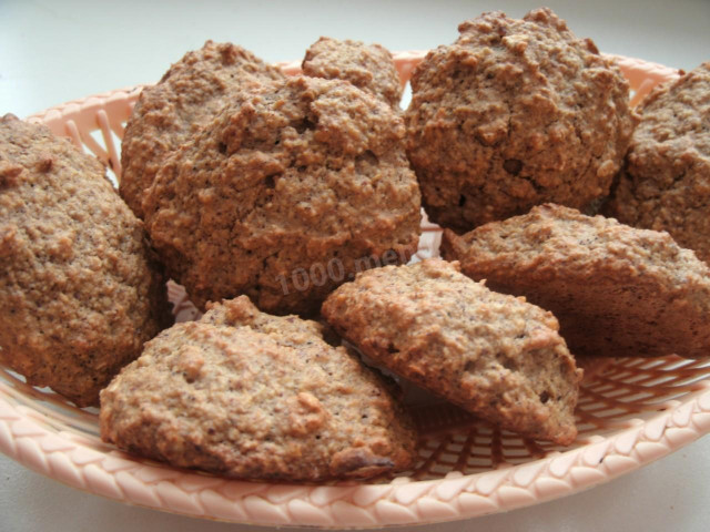 Oatmeal cookies with nuts without flour