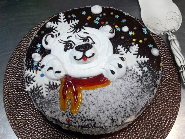 Teddy bear cake in the north classic