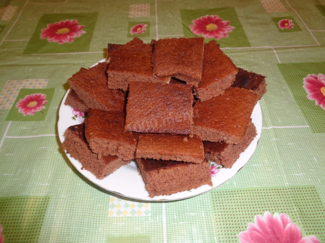 Cocoa sponge cake