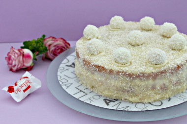Raffaello cake with mascarpone
