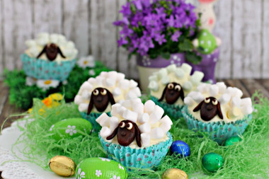 Sheep Cupcakes