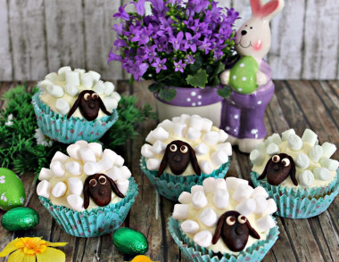 Sheep Cupcakes