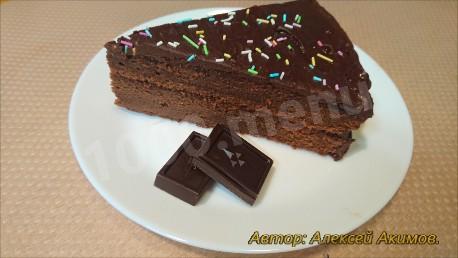 Chocolate Sacher cake