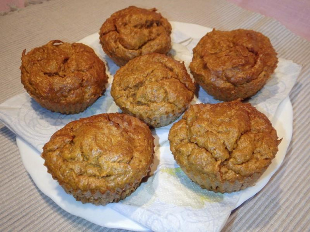 Carrot muffins made from amaranth flour