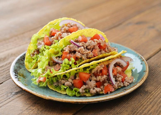 Tacos with minced meat
