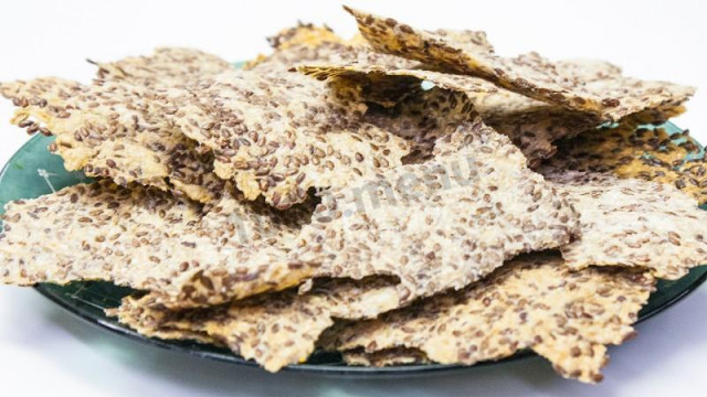 Flaxseed crackers
