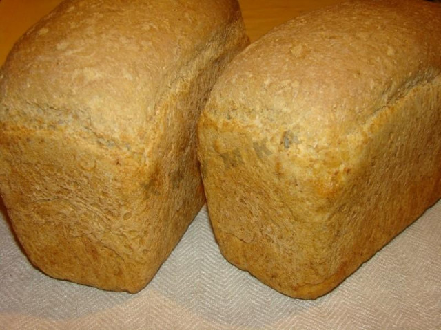 Homemade bread with bran