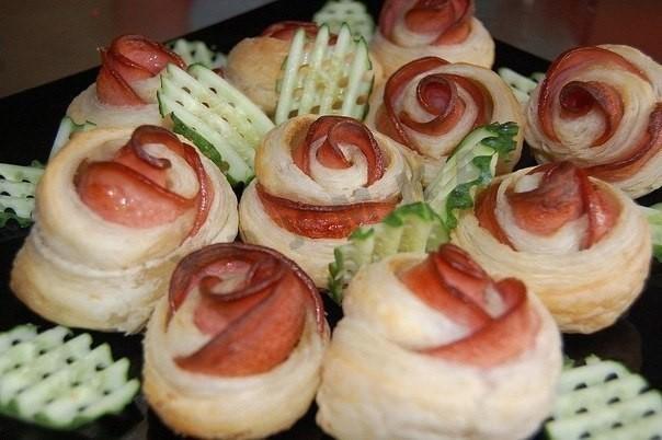 Sausage Roses for the New Year