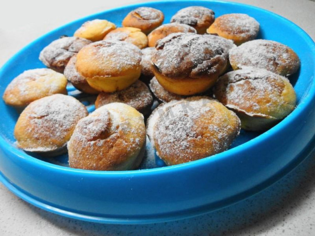 Pumpkin muffins on sour cream