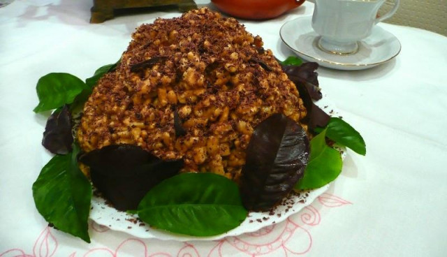 Chocolate slide cake