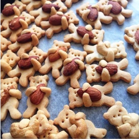 Shortbread Cookies Barney's Homemade Bears with Nuts