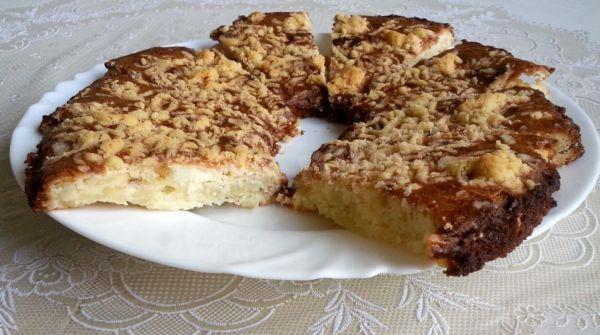 Cake with dates, grated delicacy