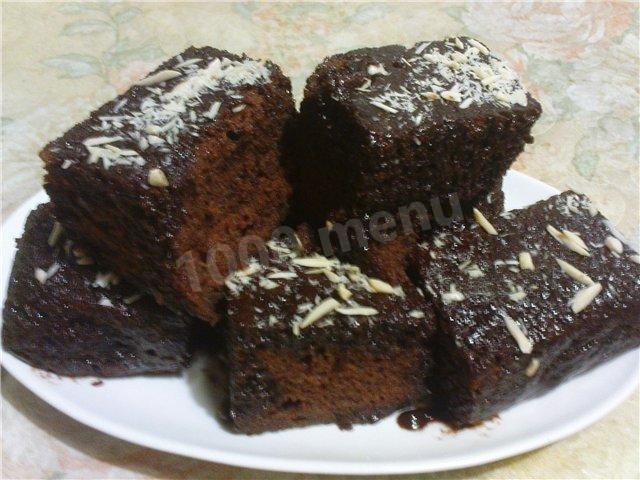 Chocolate sponge cake