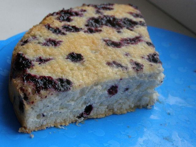 Sponge blueberry cupcake