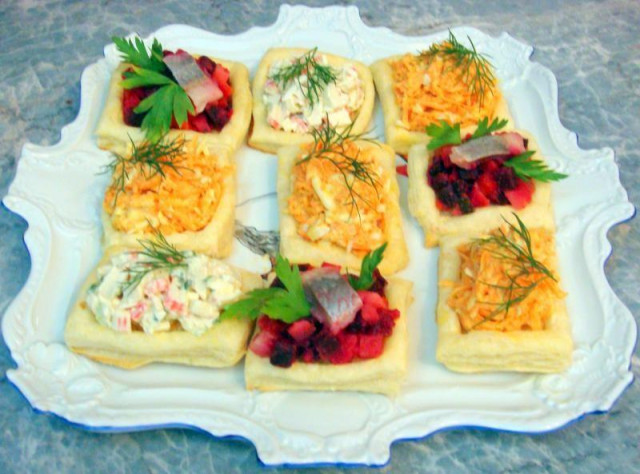 Made from ready-made puff pastry