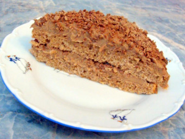 Nut cake chocolate sponge cake