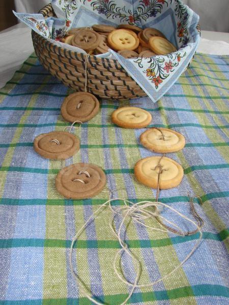 Beautiful and original cookie buttons