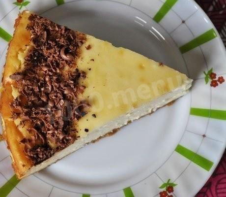 Cottage cheese cheesecake with vanilla flavor