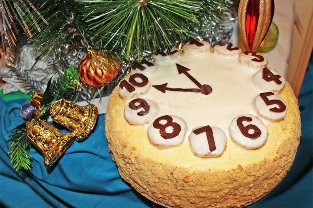 New Year's Cake Clock