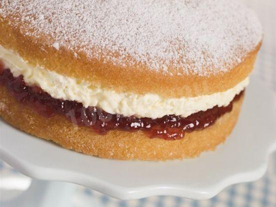 Cake with jam