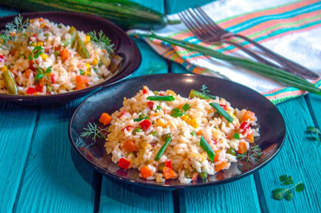 Rice with Mexican mixture