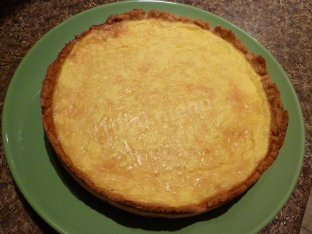 Delicious cheese pie without yeast