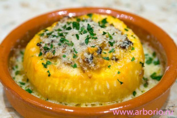 Baked turnip with ham