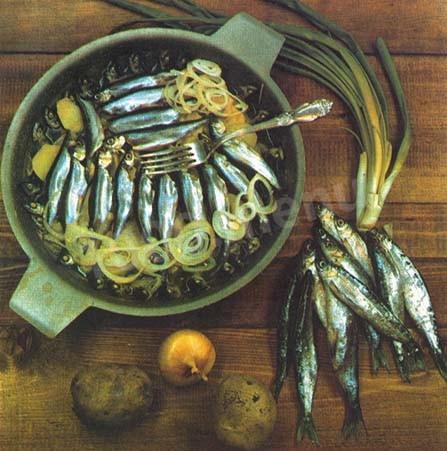 Fish casserole with potatoes