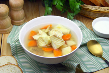 Cod fish soup