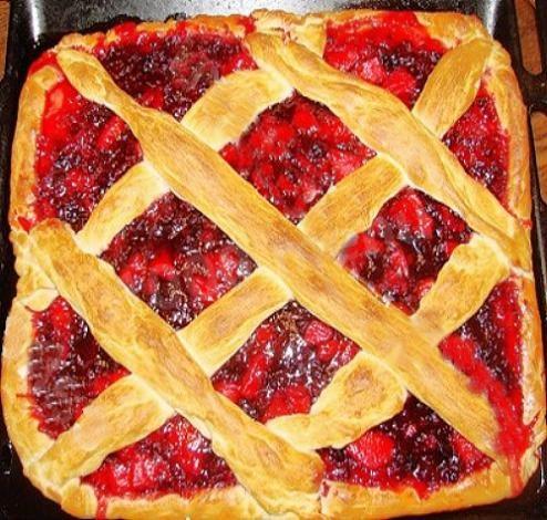Turkey and cranberry pie