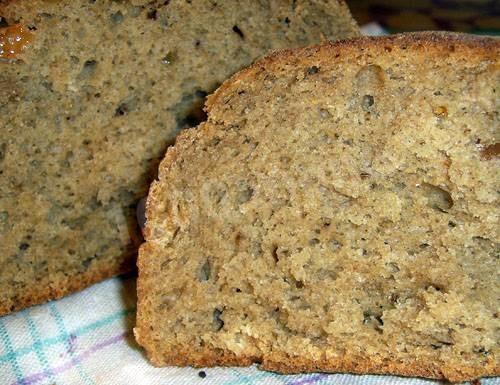 Bread with mushrooms and onions