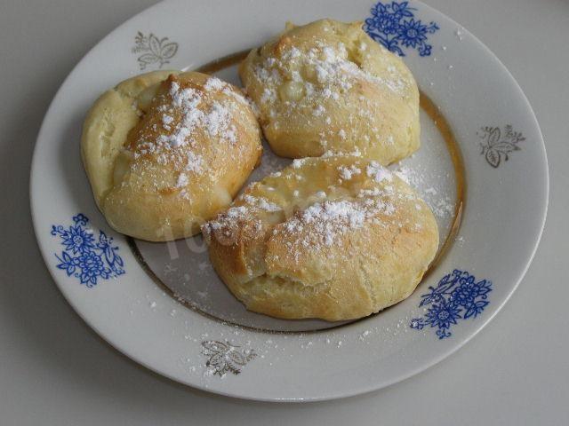 Eclairs with custard