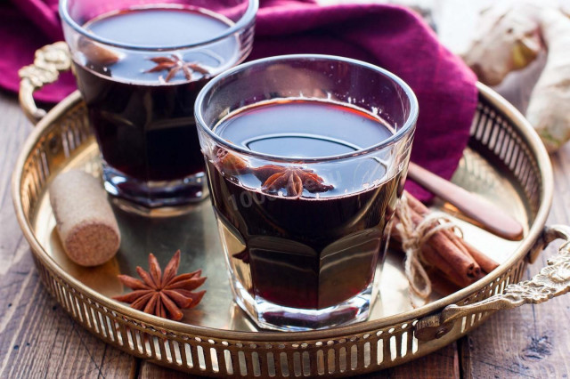 Mulled wine with red wine