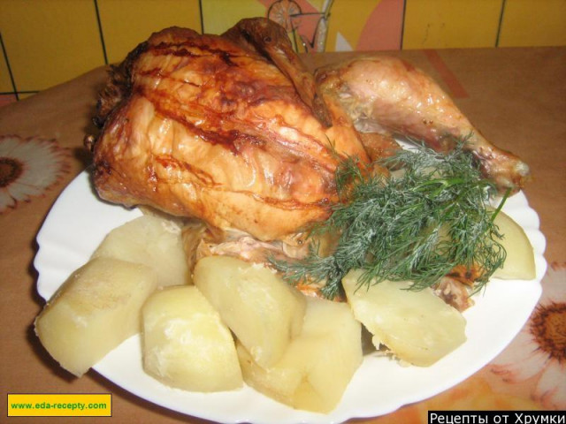 Very tasty whole Chicken in the oven