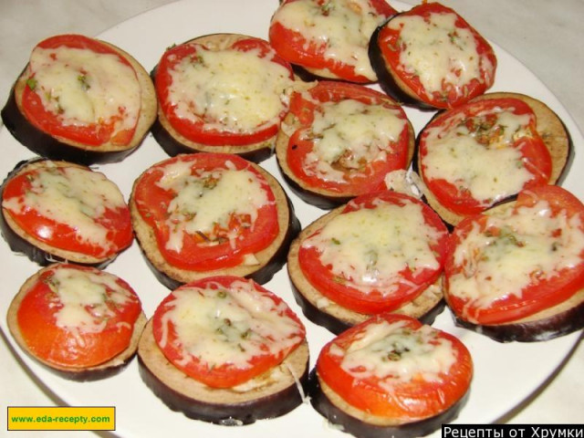 Baked savory eggplant without butter and cheese