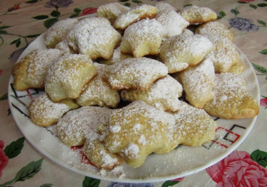 Homemade lemon cookies with sour cream