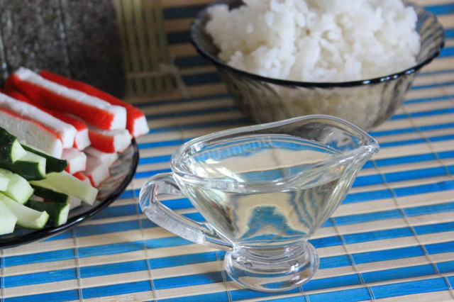 Rice dressing for rolls at home