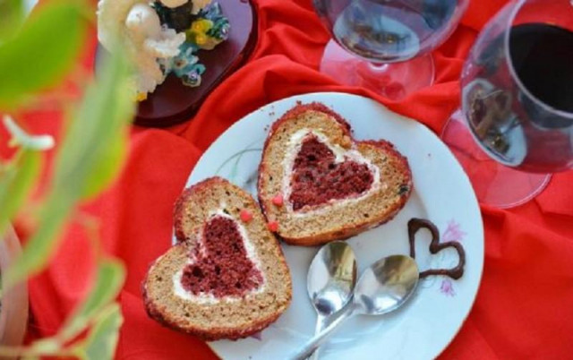 Velvet Heart Roll for Valentine's Day