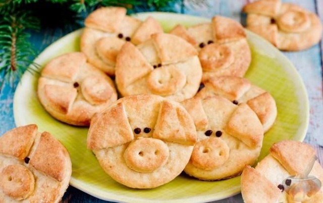 Cottage cheese cookies Piglets