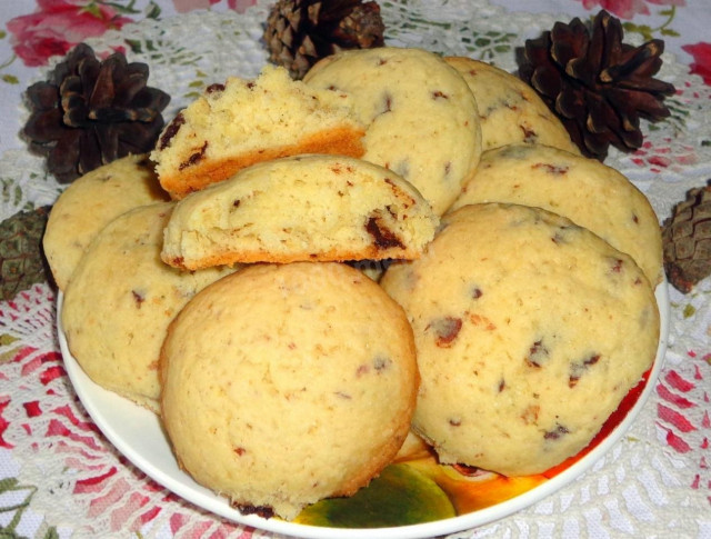 Margarine cookies with chocolate chips