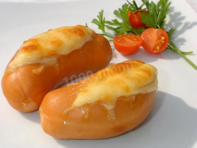 Sausages with cheese