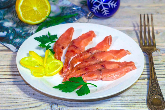 Lightly salted salmon salmon at home